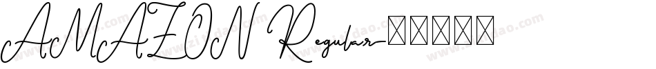 AMAZON Regular字体转换